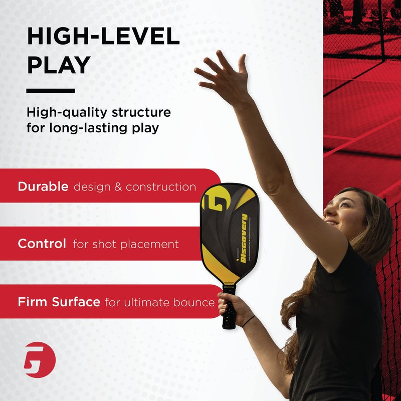 GAMMA Sports Conqueror Pickleball Paddle, Graphite Composite Surface and Honeycomb Grip, Discovery