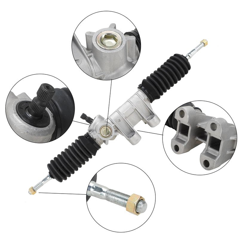 Roykaw Golf Cart Steering Gear Box Assembly Replacement with Tie Rod Ends Compatible with Yamaha G29/Drive Gas & Electric Models, Steering Rack and Pinion, Durable and Sturdy, OEM# JW1-F3400-00