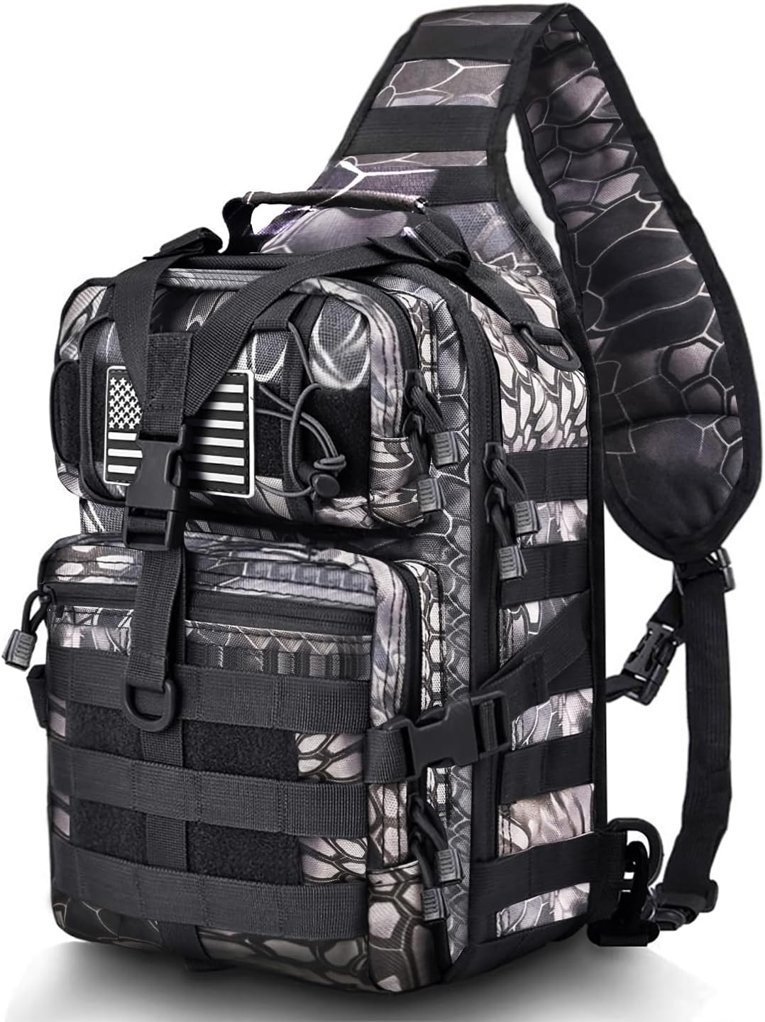Tactical Sling Bag - Military Rover Shoulder Backpack for EDC | Molle Assault Design