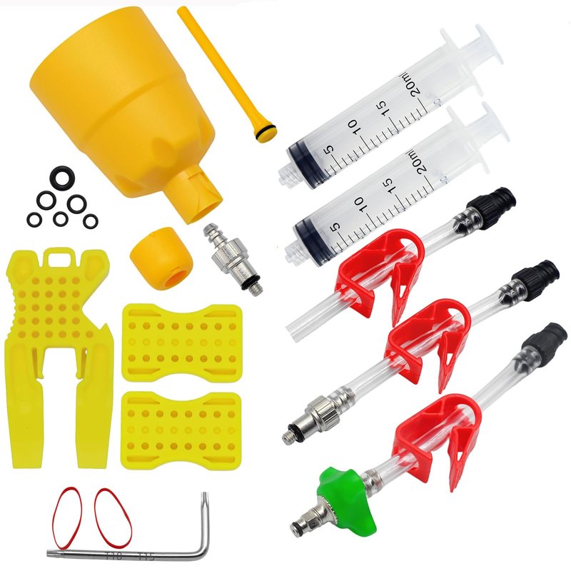 CYCOBYCO Bike Brake Bleed Kit for SRAM DB4 DB6 DB8 Maven Motive Series, Mineral Oil Hydraulic Disc Brake Bleeding Tool Set for MTB & Road Bicycles