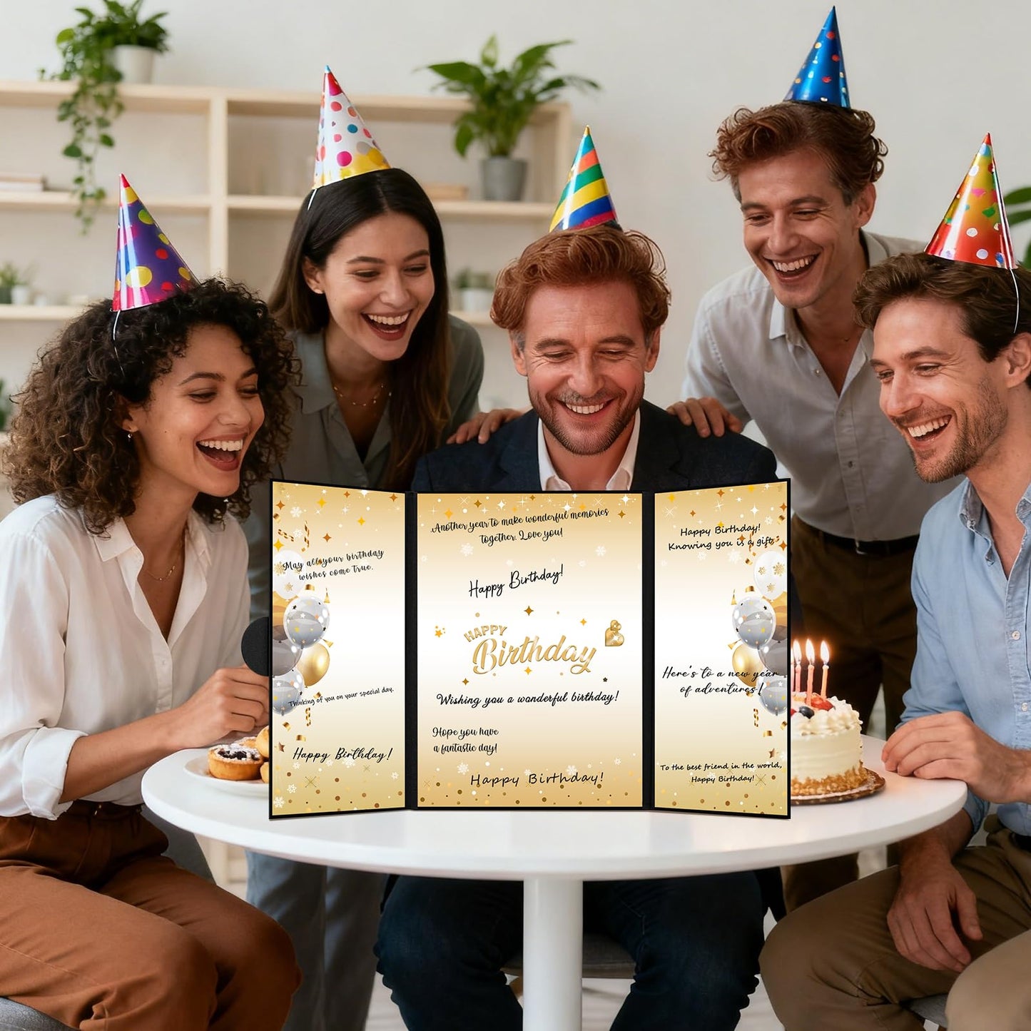 Birthday Party Decorations, Alternative Signature Guest Book for Men Women
