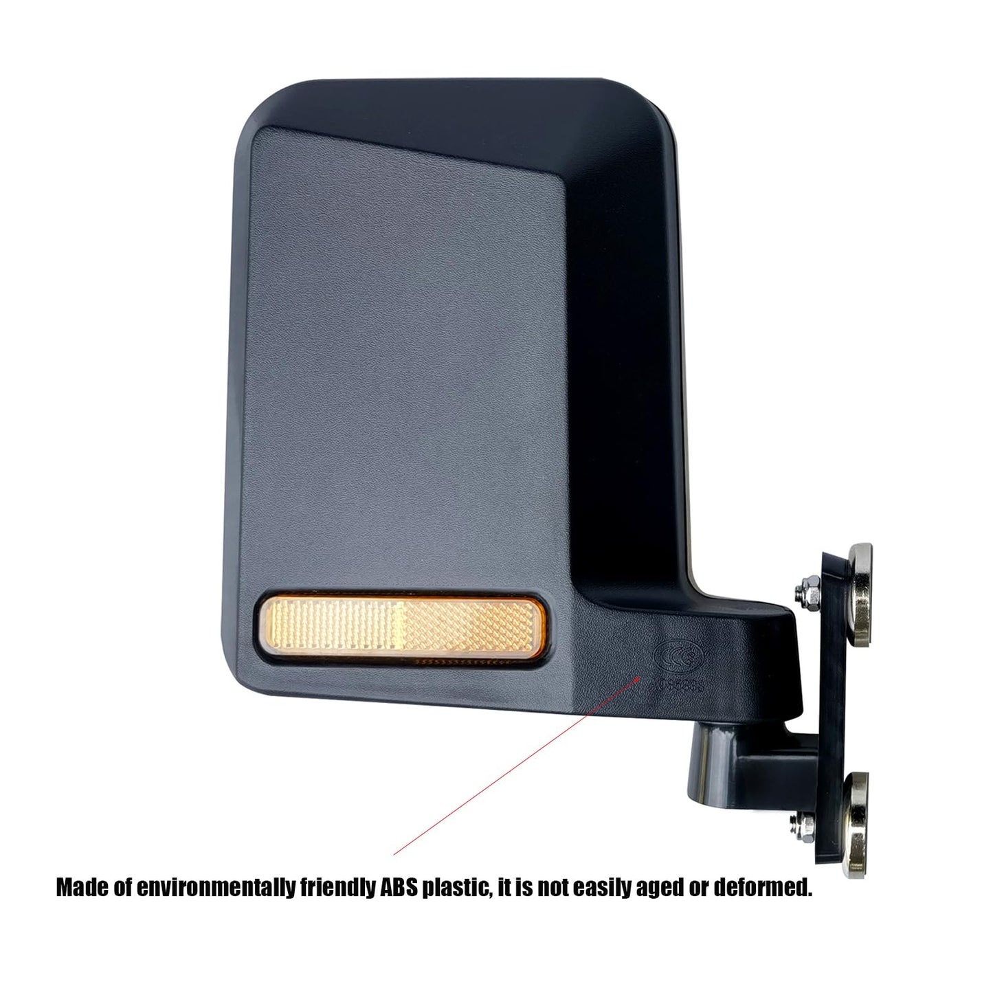 Mamiko Universal Magnetic Golf Cart No-Drilling Side Mirrors Compatible with EZGO Yamaha Club Car Railing Magnet Tractor Mirror Side View for Kubota - Plug and Play