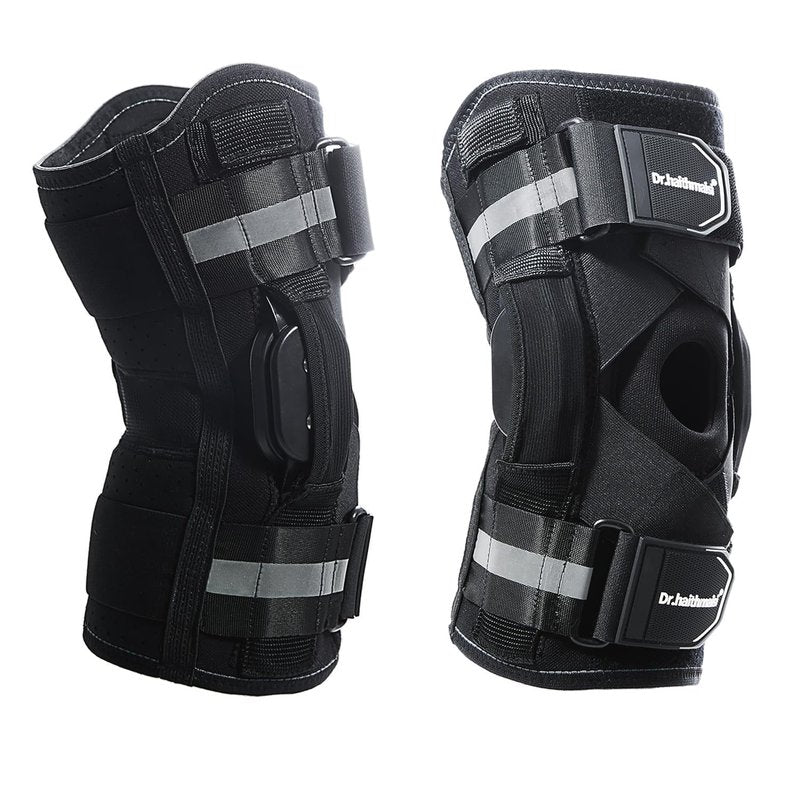 Professional Knee Brace for Men & Women - Hinged Support for Knee Pain, Arthritis, Meniscus Tear, ACL Injury - Breathable, Adjustable, Stabilizing Compression Sleeve for Running, Sports, Workout (Medium)