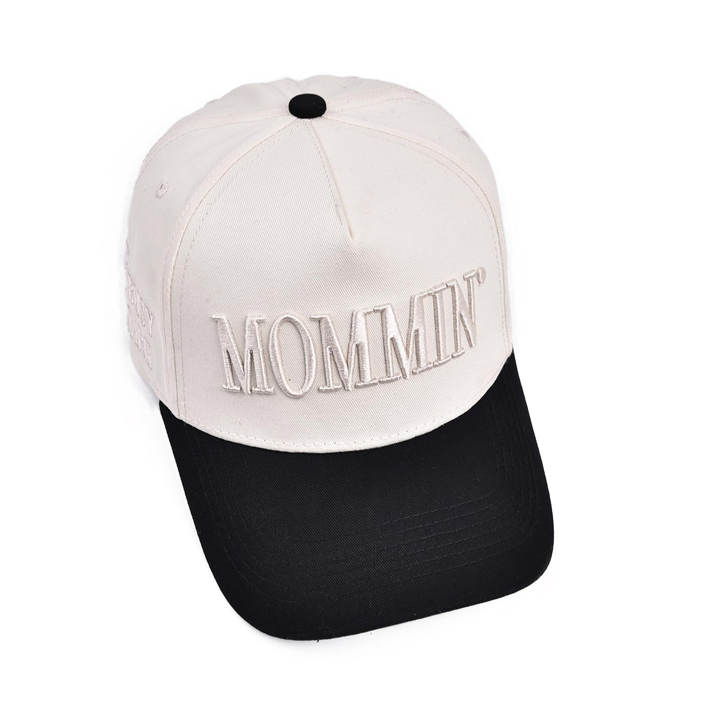 Funny Mommin Hat for Women, Mama Too Busy to Care Truck Hat Gifts Adjustable Washed Cotton Embroidered Mom Baseball Cap (Black)