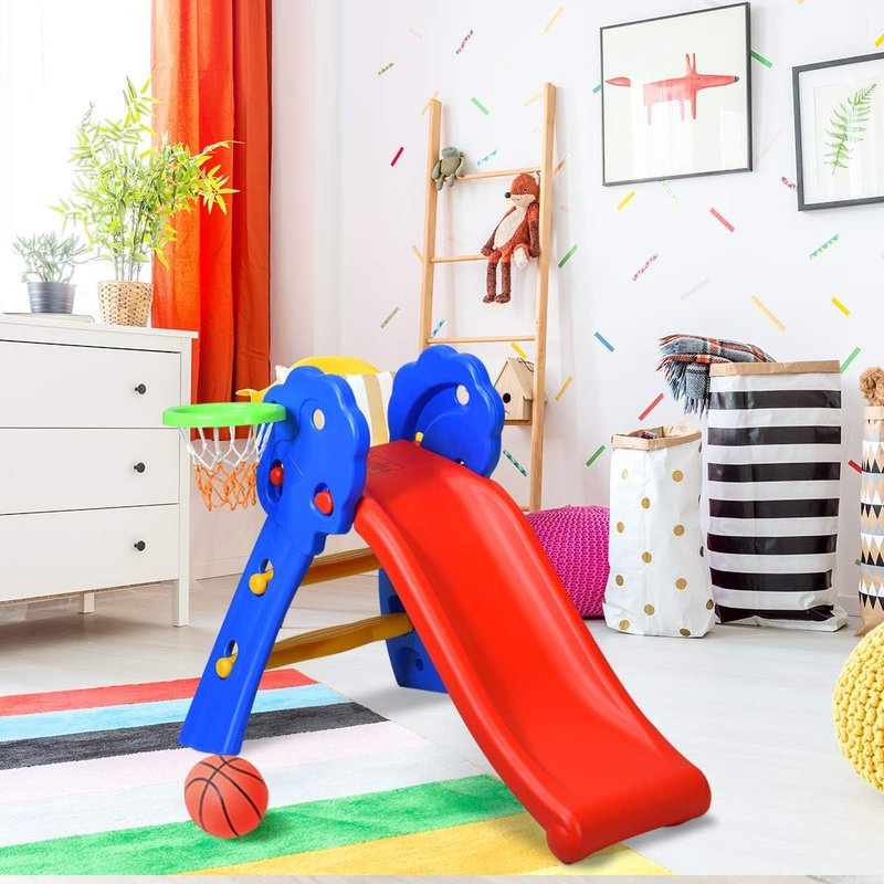 Toddler Slide Playset - Freestanding Climber for Indoor Fun | Easy Setup, Sturdy Plastic