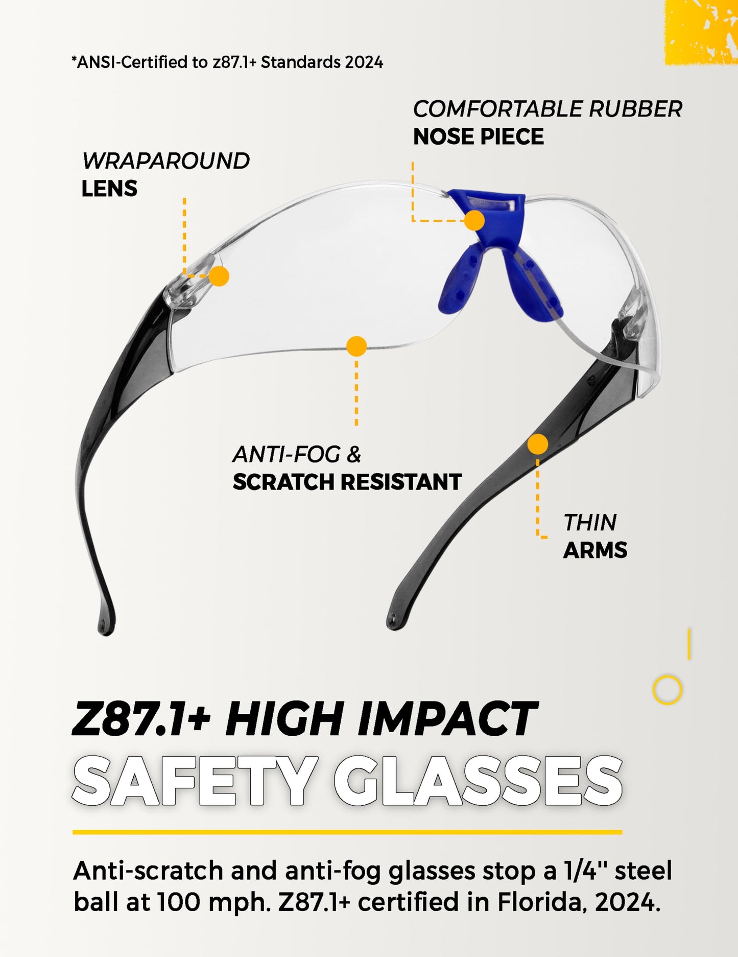 TradeSmart All-in-One Shooting Ear Protection - Comfort+ NRR 28 Earmuffs, Glasses & Earplugs + Carry Case