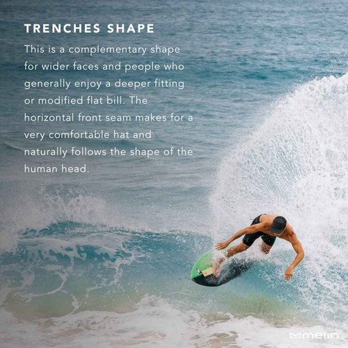 melin Trenches Icon Hydro, Heather Grey, Men's Performance Snapback Hats, Water-Resistant Fitted Flat Bill Baseball Caps for Men & Women, Golf, Running, or Workout Hat, Medium-Large