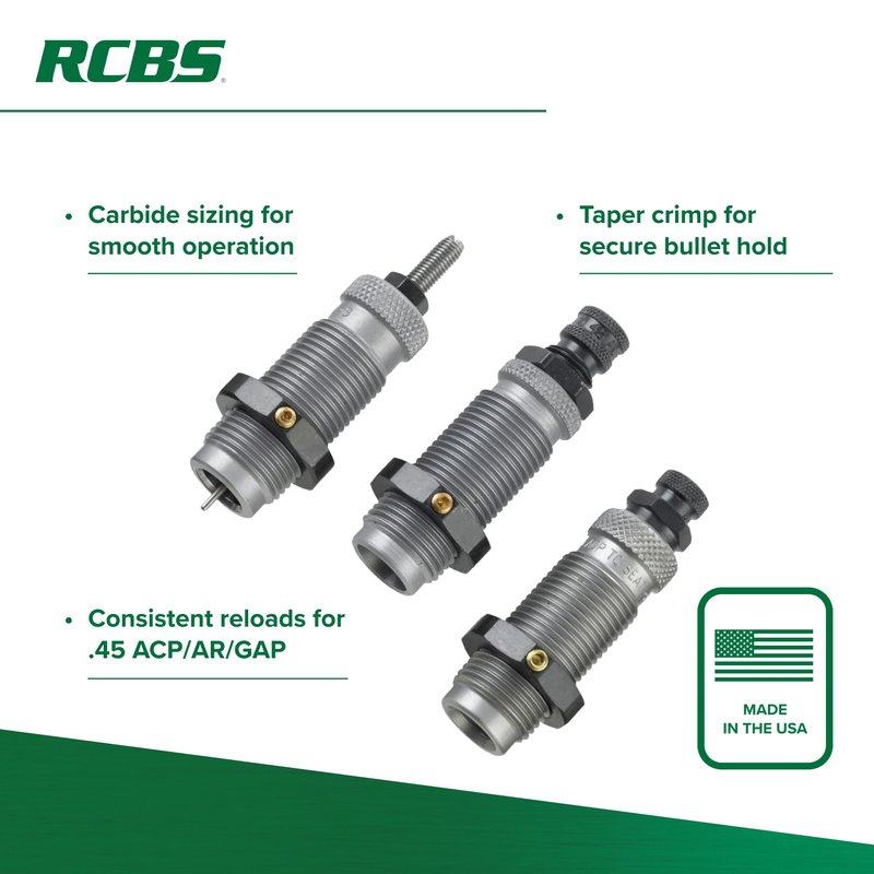 3-DIE CARB TC Set .45 AUTO