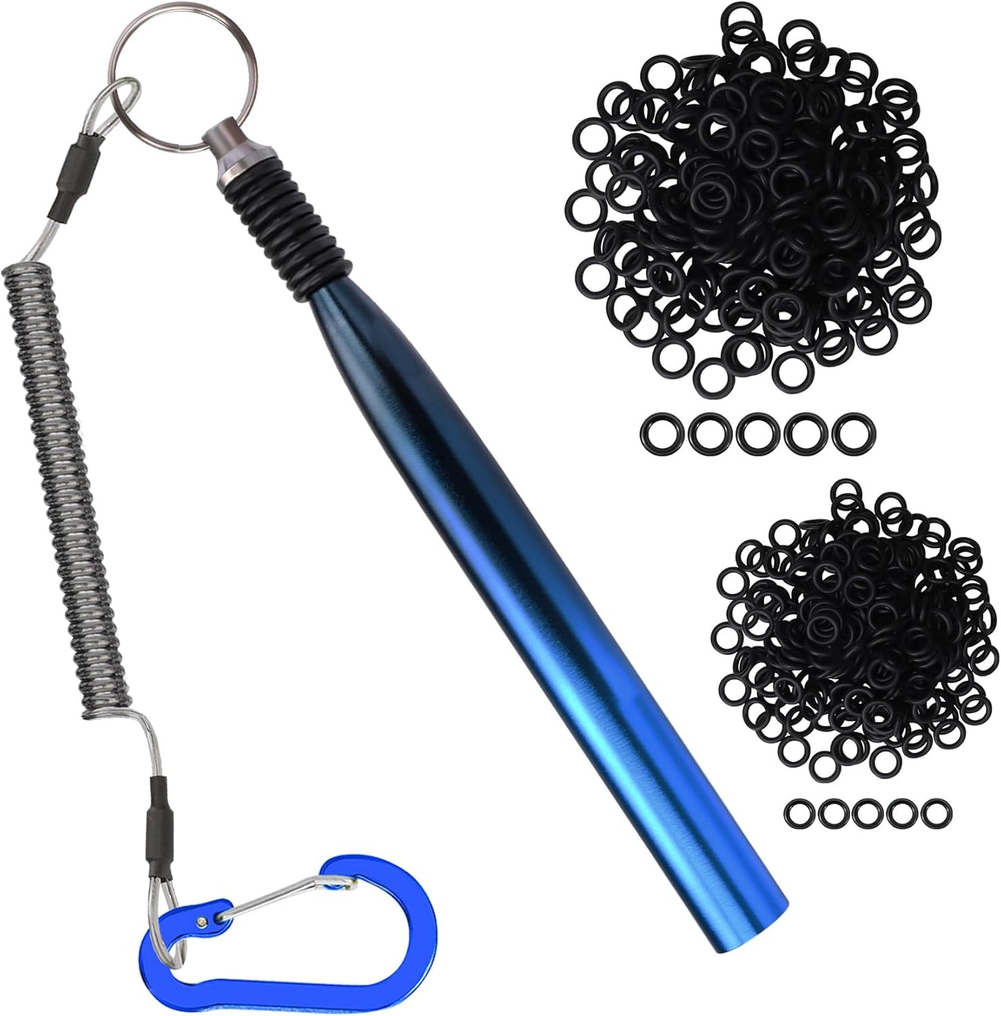 Truscend Gradient Fishing Wacky Rig Tool - 210 Silicone O-Rings for 3"-7" Worm Lures | Easy Installation & Protection