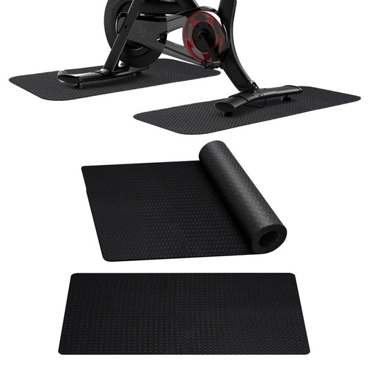 Stepwaver 2 Pack Double Non-Slip Workout Mat for Ellipse Leg Exerciser, 23.6" × 11.8" 0.2" Thick Ellipse Machine Mat, Exercise Mats for Under Desk Ellipticals
