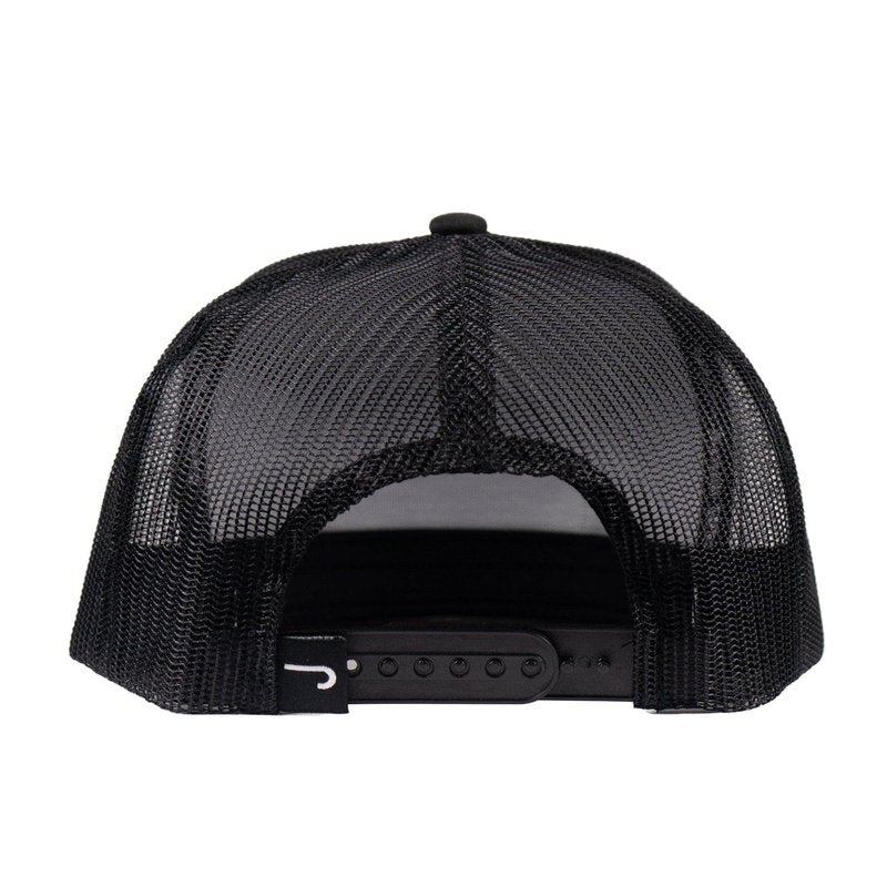 Lazy J Ranch Wear Black Elevation Classic Trucker Hat - Adjustable Snapback Unisex Rope Hat, Western Hats for Men or Women, Country Style Lazy J Ranch Hats