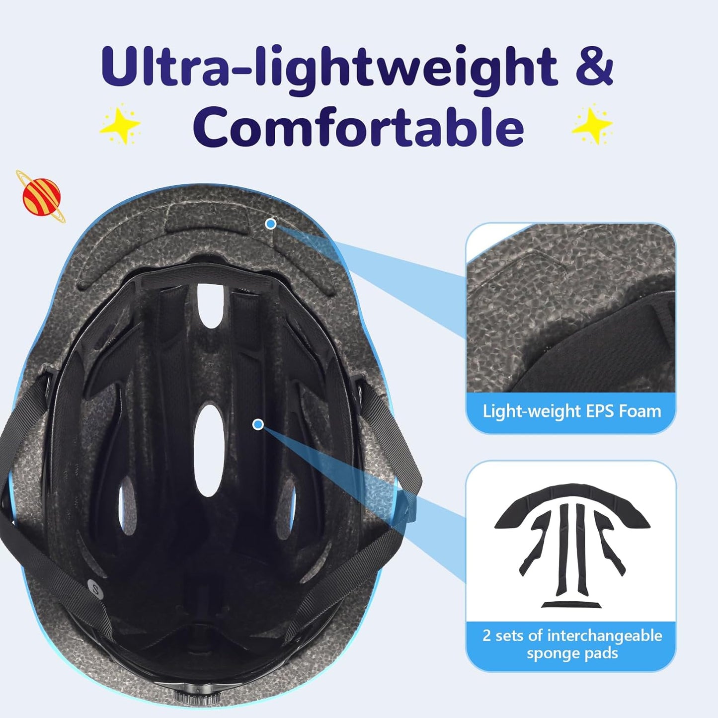 Kids Bike Helmet - Adjustable Multi-Sport Safety Gear for Boys, Girls & Teens | Perfect for Biking, Scootering & Skating