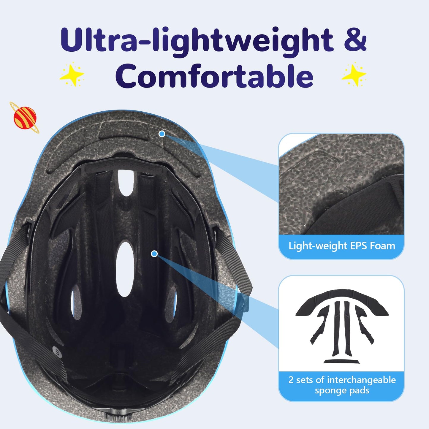 Kids/Youth Bike Helmet for Boys Girls and Teens, Adjustable and Multi-Sport for Bicycle, Kick Scooter, Skateboard, Roller/Inline Skate (Dinosaur)