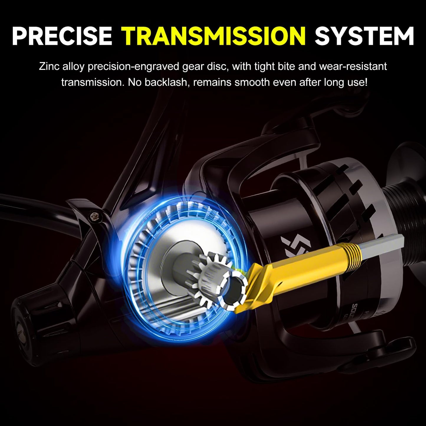 Sougayilang Freshwater Spinning Fishing Reel - 5.0:1/4.7:1 Gear Ratio, 22LBs Max Drag, Carbon Fiber & CNC Aluminum Spool,3000Series