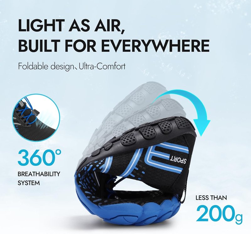Hiking Barefoot Water Shoes - Quick Dry Aqua Shoes for Men & Women | Ideal for Beach, Pool, Kayaking & Outdoor Sports