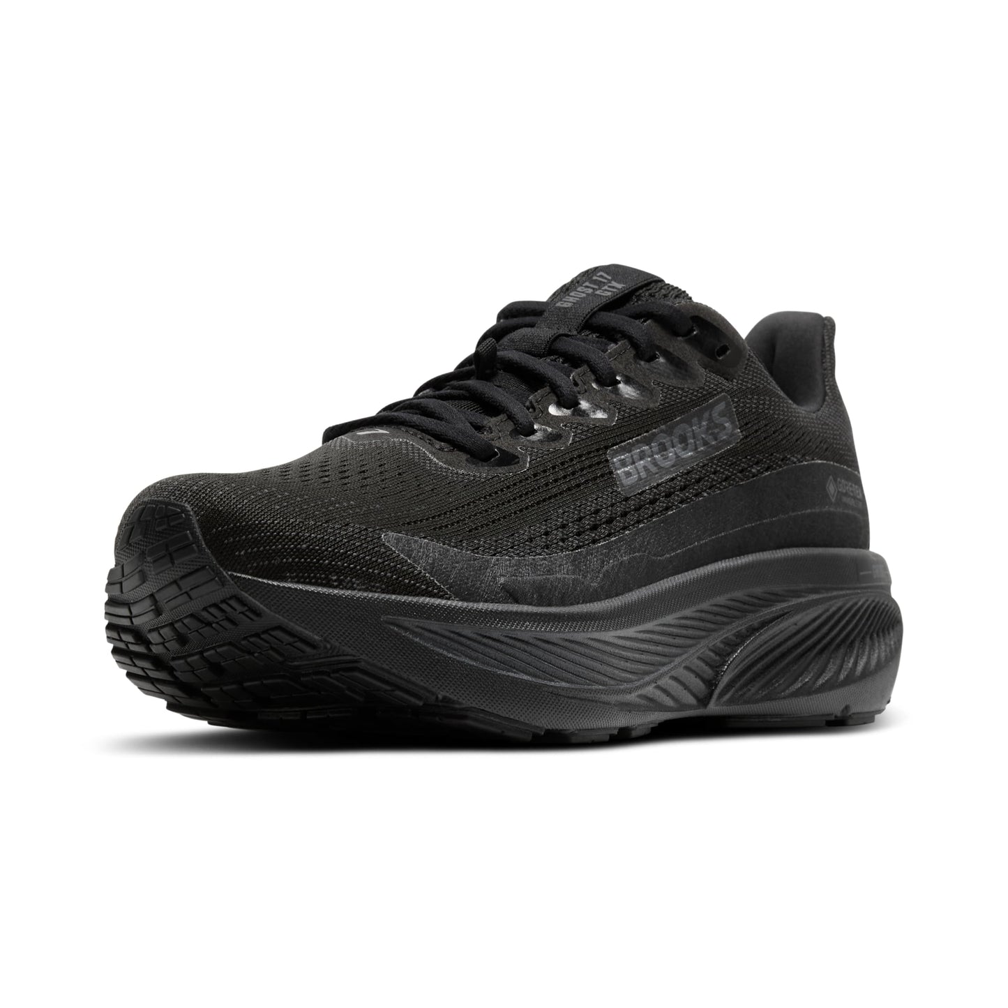 Brooks Women’s Ghost 17 GTX Waterproof Supportive Running & Walking Shoe - Black/Black/Ebony - 8 Medium