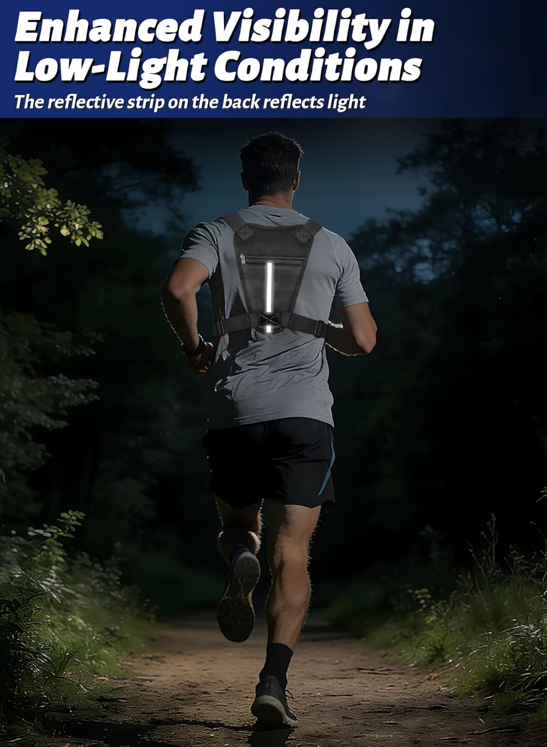 Lightweight Utility Chest Bag for Men & Women - Running Pack with Phone Holder | Ideal for Sports & Workouts