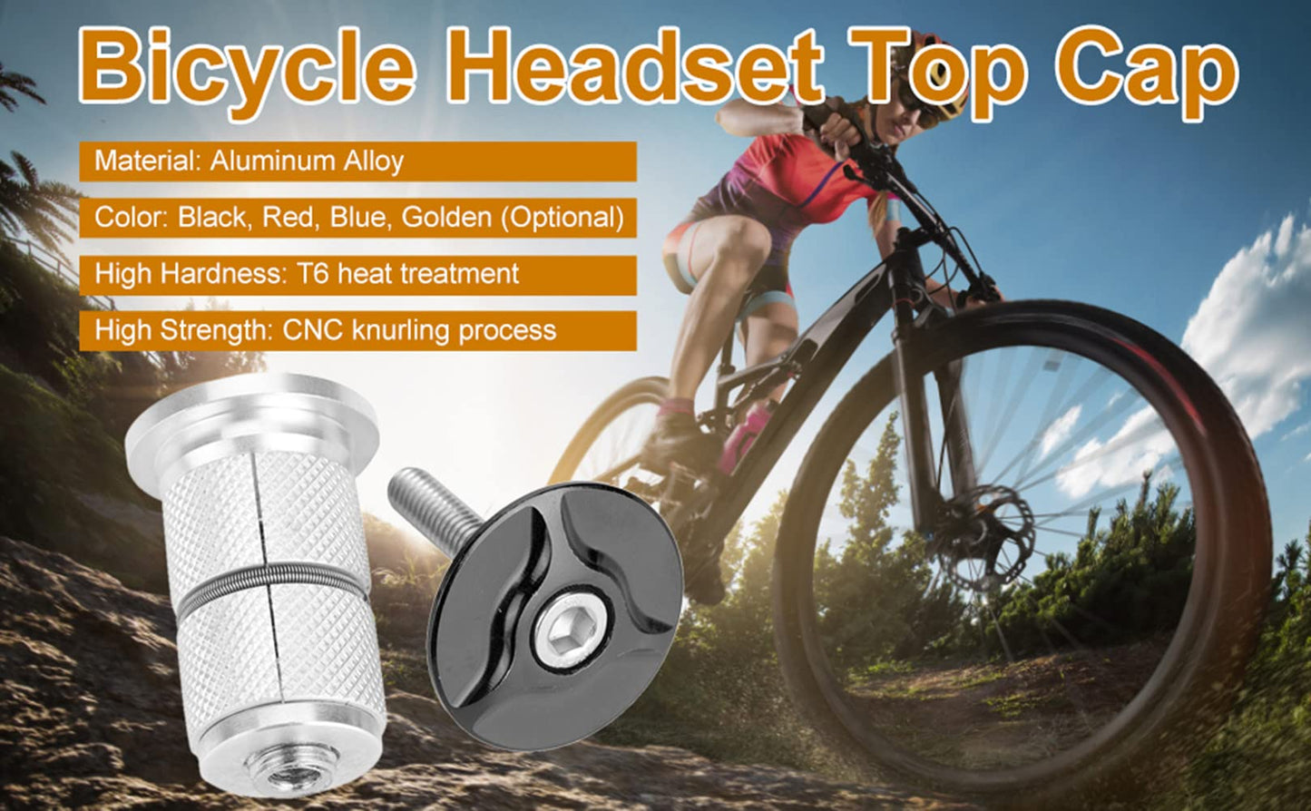 Tbest ycle Star Nut Setter, Bike Stem Headset TopAluminum Alloy ycle Headset TopBike Fork Expander Bung Bike Stem Headset Carbon TopFork Ca headsetheadset top