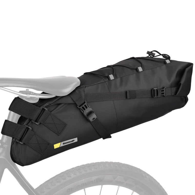 Rhinowalk Waterproof Bike Saddle Bag 13L - Under Seat Storage for Mountain Road Biking and Commuting Trips