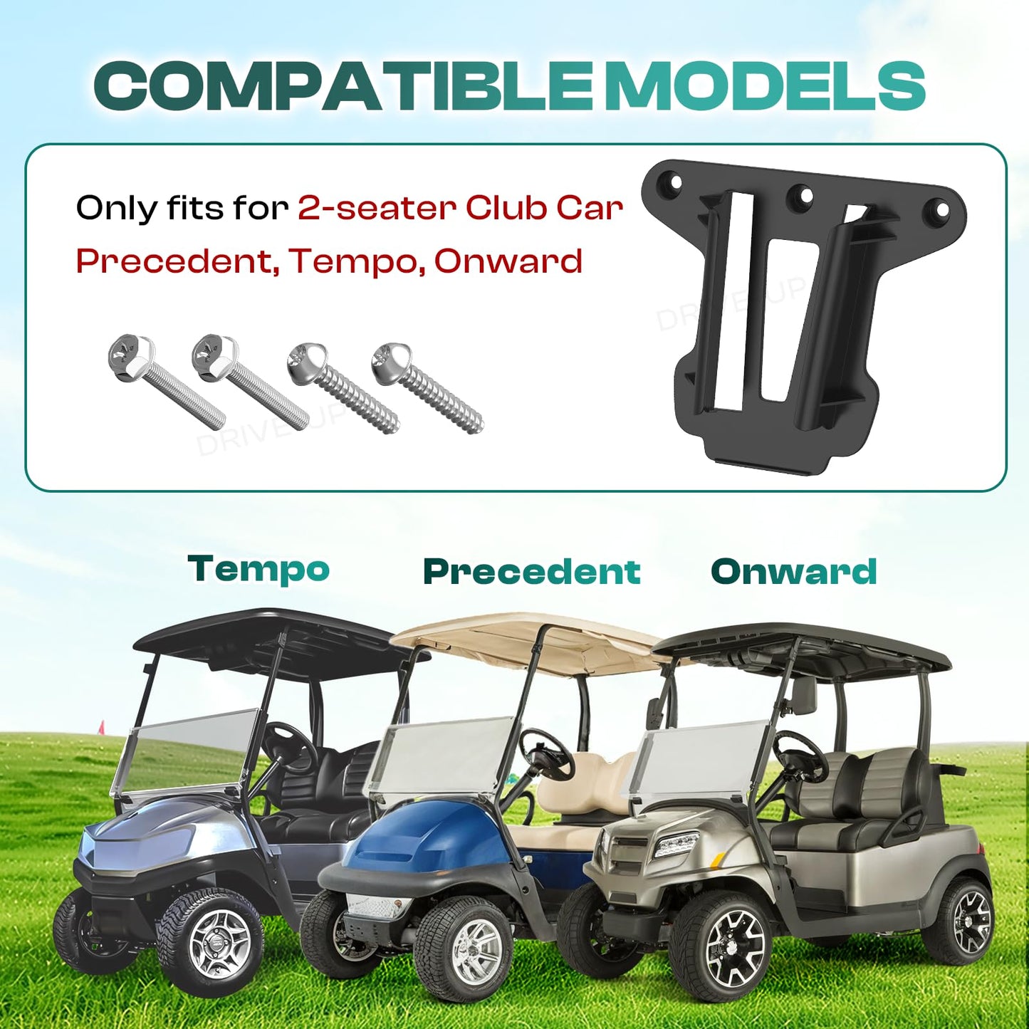 Drive UP Club Car Golf Cart OEM Cooler Sandbox Mounting Bracket 103886801