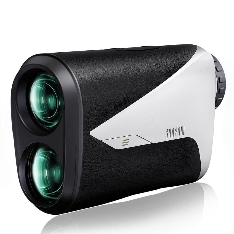 SUNPOW Golf Rangefinder with Slope -1000 Yards Range Finder with Flag Pole Locking Vibration-7X Magnification Rechargeable Golf Range Finders for Hunting