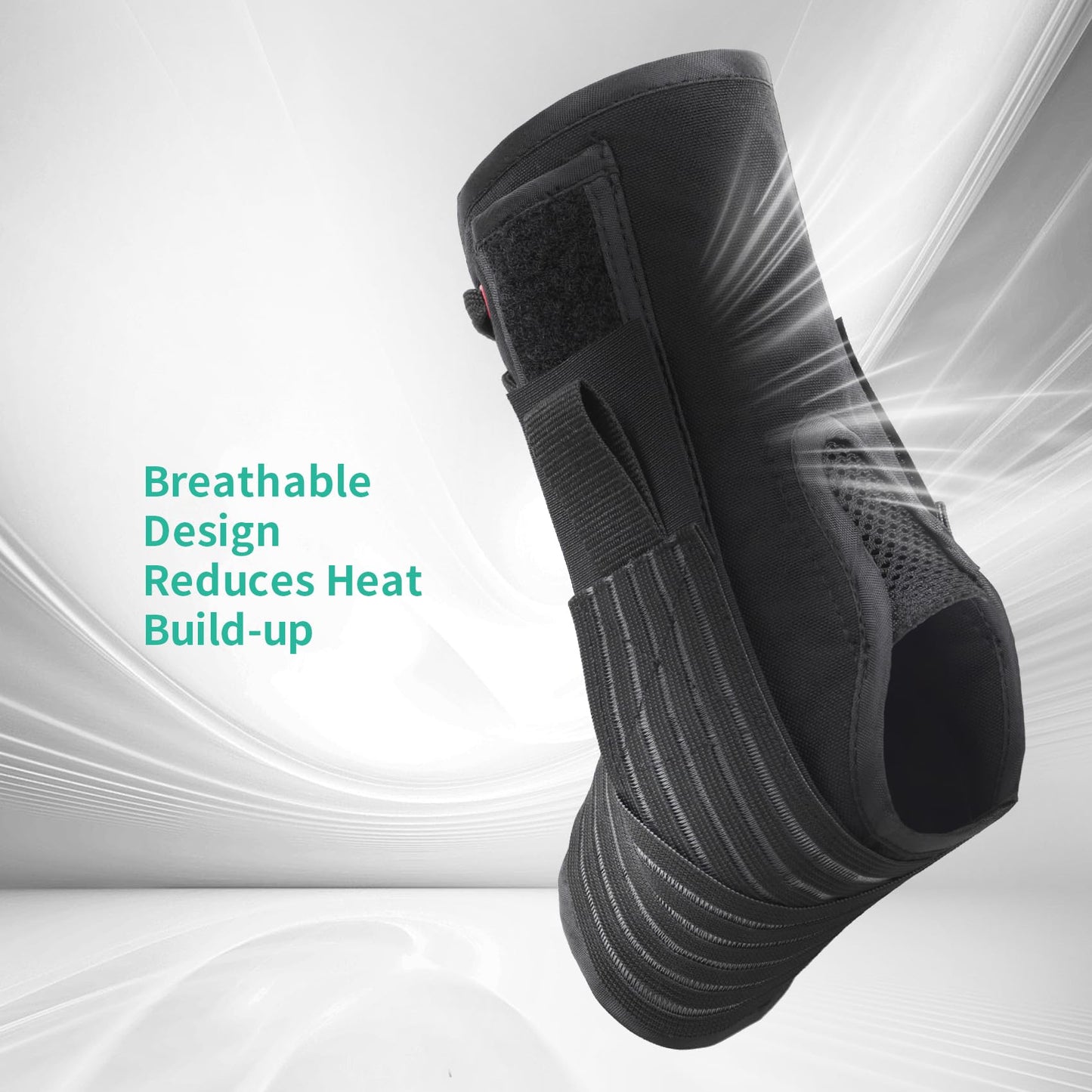 Auroaibi Ankle Brace for Sprained Ankle Lace up Support Brace for Women Men with Side Splints Adjustable Ankles Stabilizer for Injury Recover, Sports, S