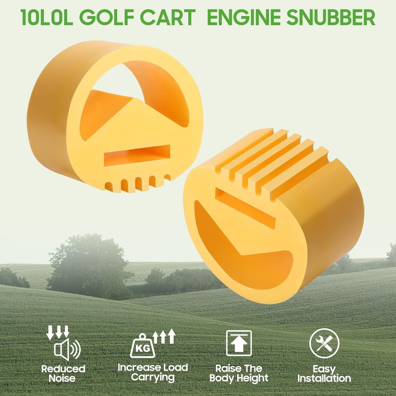 10L0L Motor Mount Vibration Dampener Engine Snubber for Club Car DS Engine Mount 1984-up and Precedent Gas 2004-up, Replace OEM 1012164 1025403-01 2Pcs