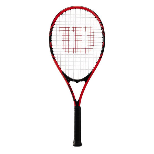 Wilson Federer Adult Recreational Tennis Racket - Grip Size 3 - 4 3/8", Red/White/Black