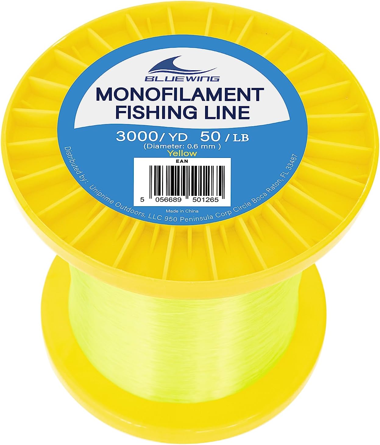 Monofilament Fishing Line - Clear Thin Diameter Fish Wire | 6-400 lbs, 50-3000 Yards