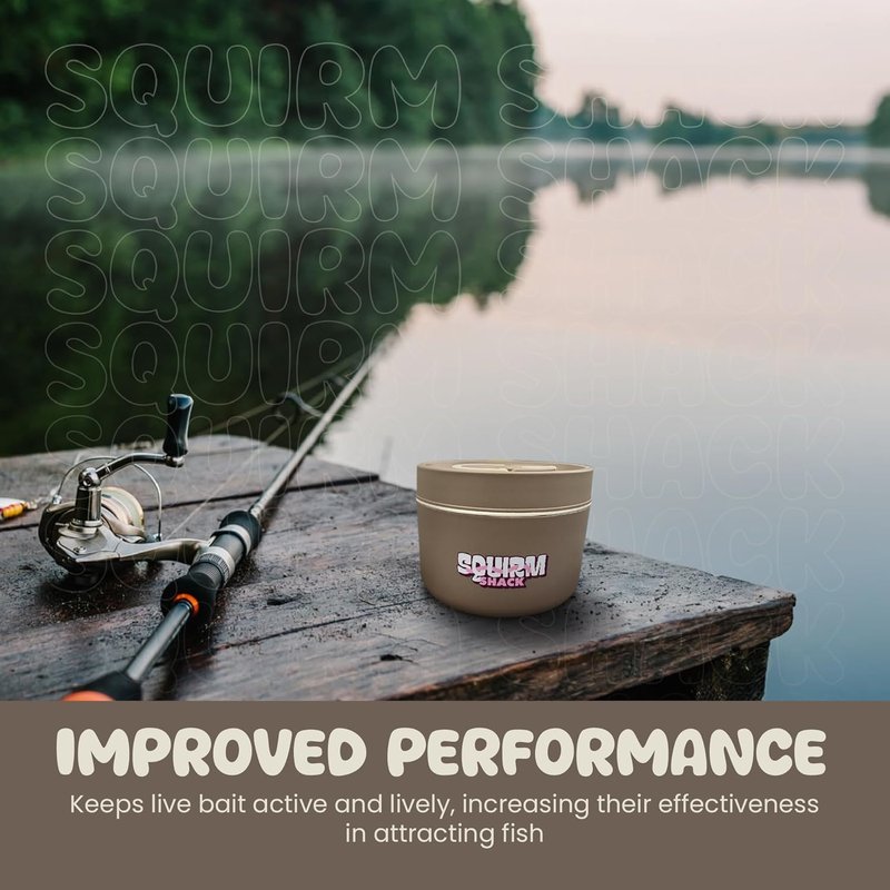 Insulated Live Bait Storage - Stainless Steel, Compact Design | Keeps Bait Fresh and Alive
