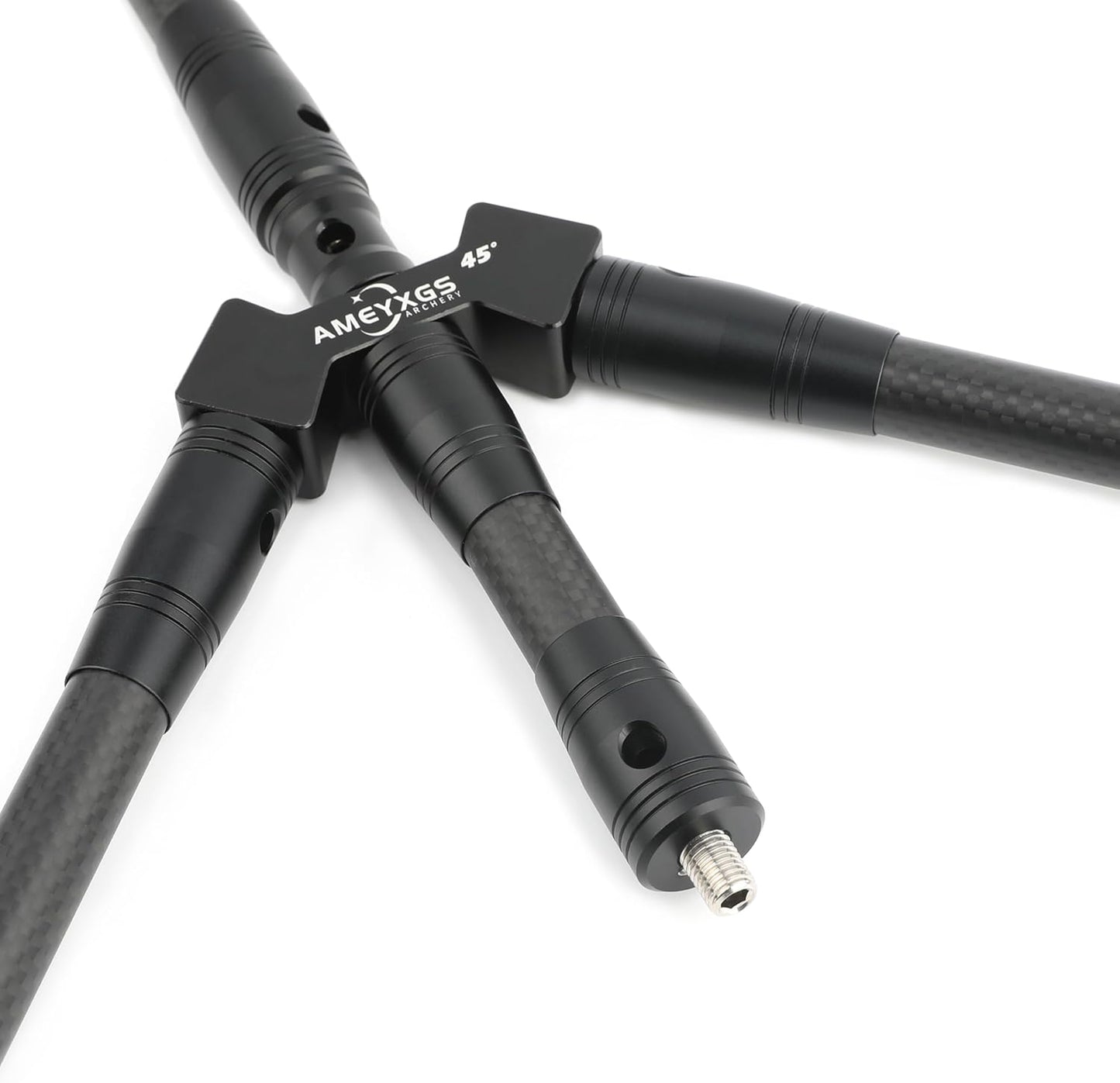 Archery Bow Stabilizer Set - 3K Carbon Balance Bar with Rubber Weights | 4-30 Inch Options for Recurve & Compound Bows