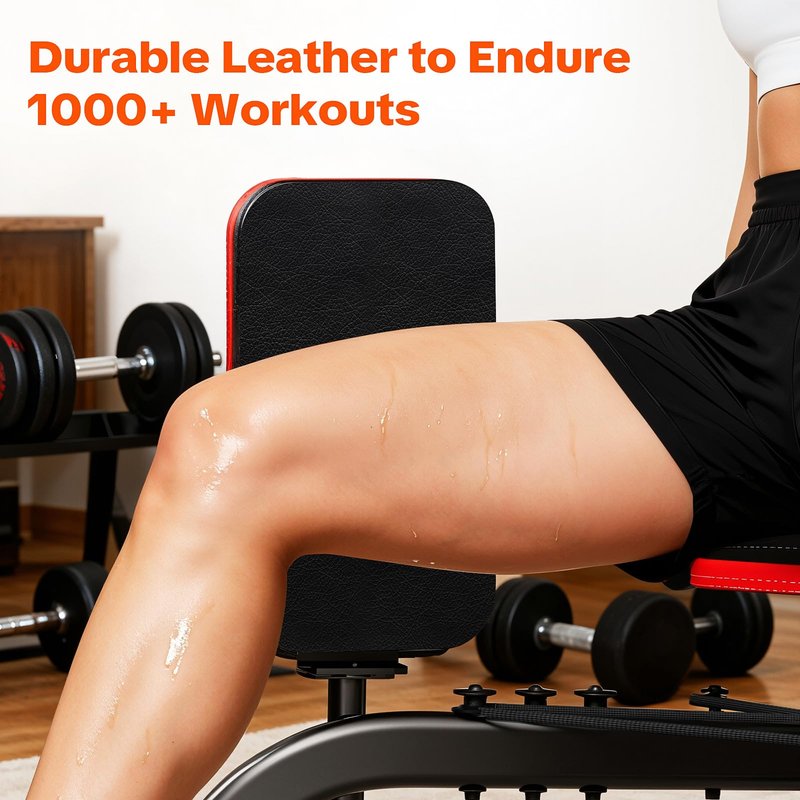 FitNexus Hip Abductor Machine for Women/Men, Compact Glute Machine & Leg Exercise Equipment with Resistance Band, 6-Level Adjustable Booty Builder for Home Gym, Ultra Quiet, 360° Adjustable Leg Pads