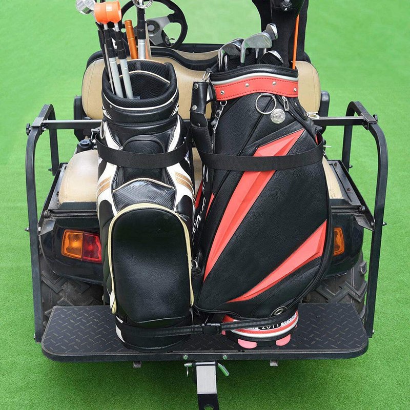 sthus Universal Golf Bag Holder Bracket Attachment Cart Rear Seat for EZGO Club Car Yamaha US