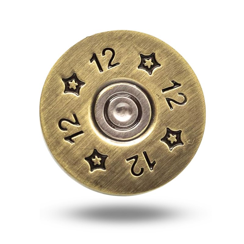 Full Metal Markers 12 Gauge Magnetic Metal Golf Ball Marker with Hat Clip for Men and Women - Unique Marker for Putting Green - Golf Accessories - 1 Ball Marker + 1 Hat Clip