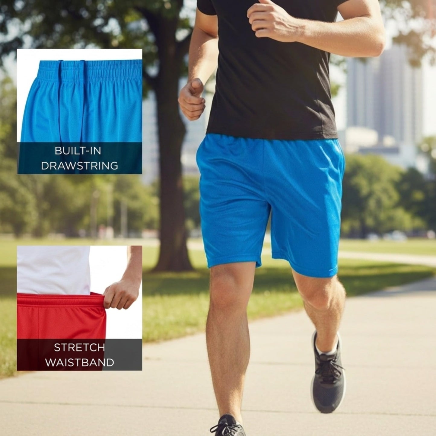 Ultra Performance 5 Pack Mens Shorts, Athletic Gym Shorts Workout Basketball Shorts for Men, 2X