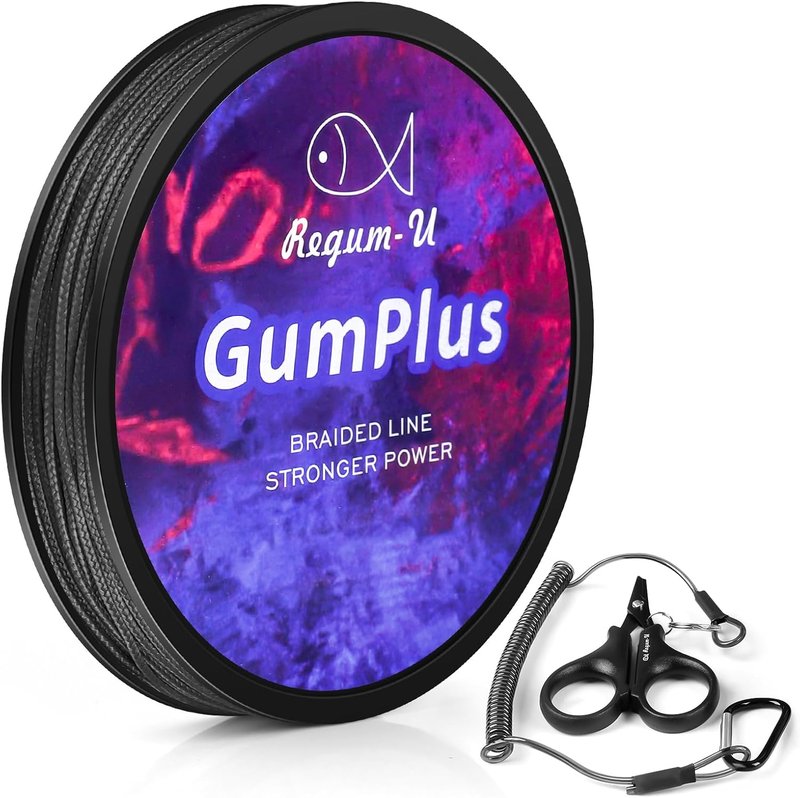 GumMAX Braided Fishing Line - 8X Abrasion Resistant, Zero Stretch | 545/1093/1640 Yards, 5-100LB
