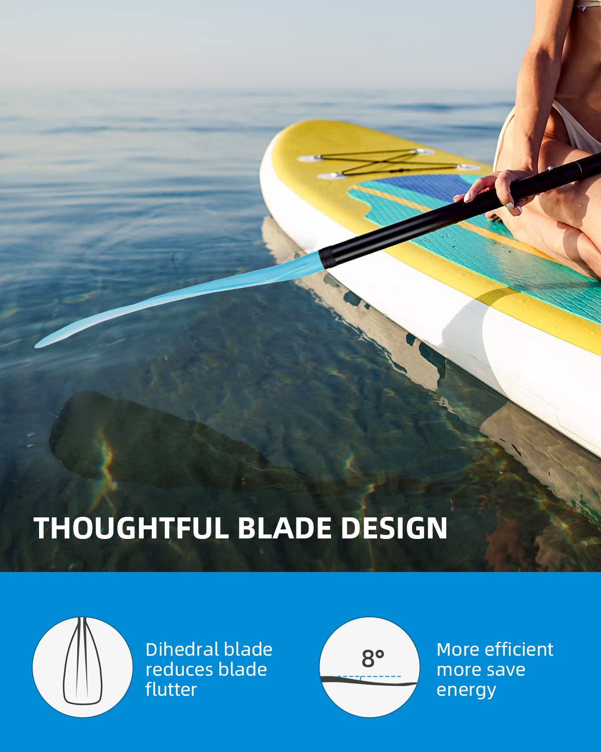 OCEANBROAD SUP Paddle Board Paddle Kayak Paddle 2 Use Paddle