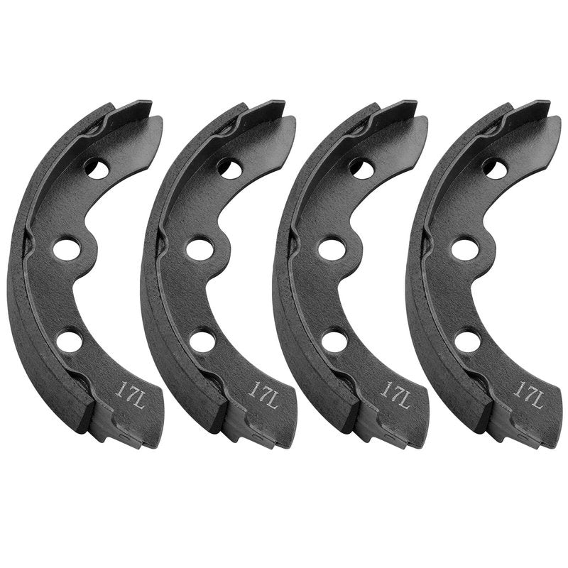 Golf Cart Brake Shoes Kit for Club Car DS & Carryall Manual Adjust 1981-1994 Golf Cart Rear Brake Assembly OEM# 1011463 1011296 1011433 1015757(4PCS-Long)