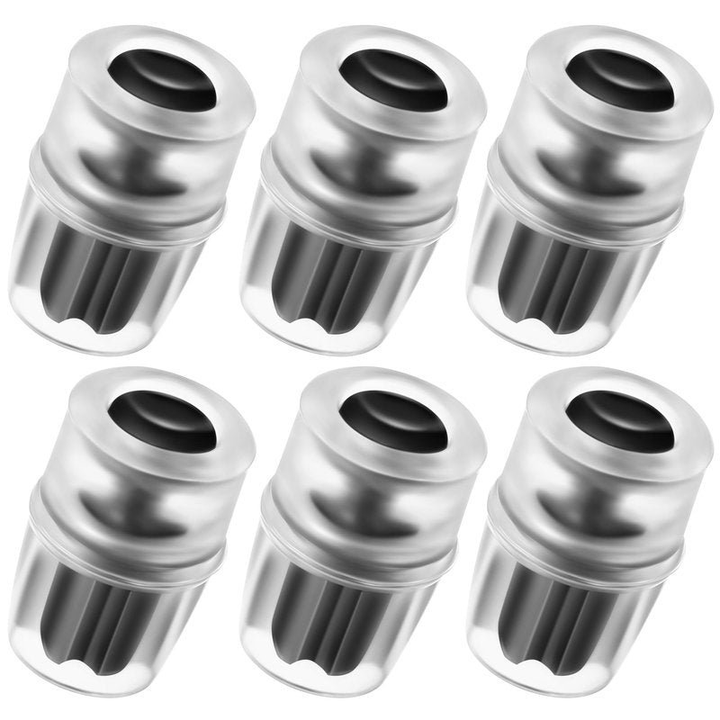 Enhon 6 Pack Bite Valve Replacement Sheath for Water Bladder, Compatible with Osprey Packs Hydraulics Reservoirs, Hydration Pack Bite Valve Silicone Nozzle Mouthpiece Replacement (Black)