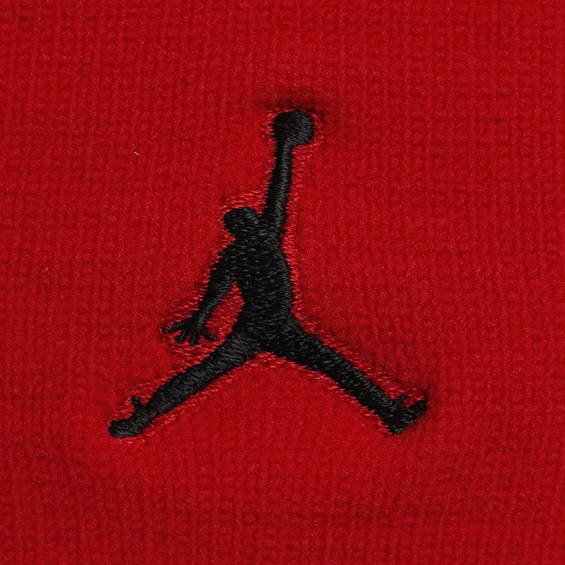 AIR JORDAN Basketball Gym Red/Black Wristbands, Dri-FIT Technology, One Size