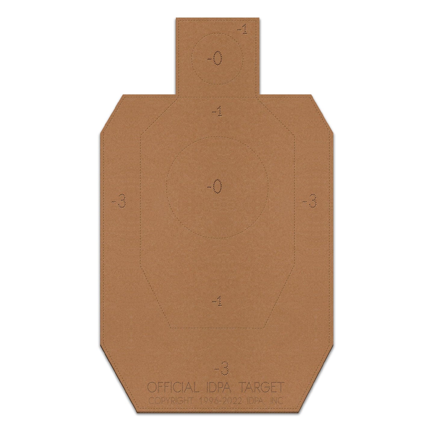 Official IDPA Cardboard Shooting Targets, Competition Torso Target, IDPA Silhouette Shooting Target, Paper Targets, Shooting Range Targets, Rifles, Handguns, & Shotguns (20 Target Pack)