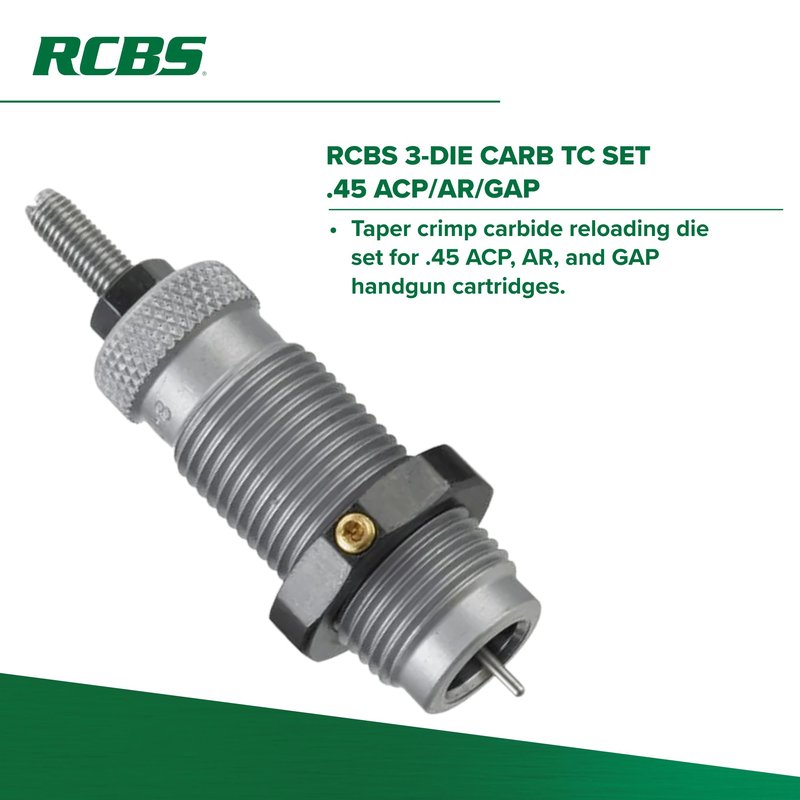 3-DIE CARB TC Set .45 AUTO