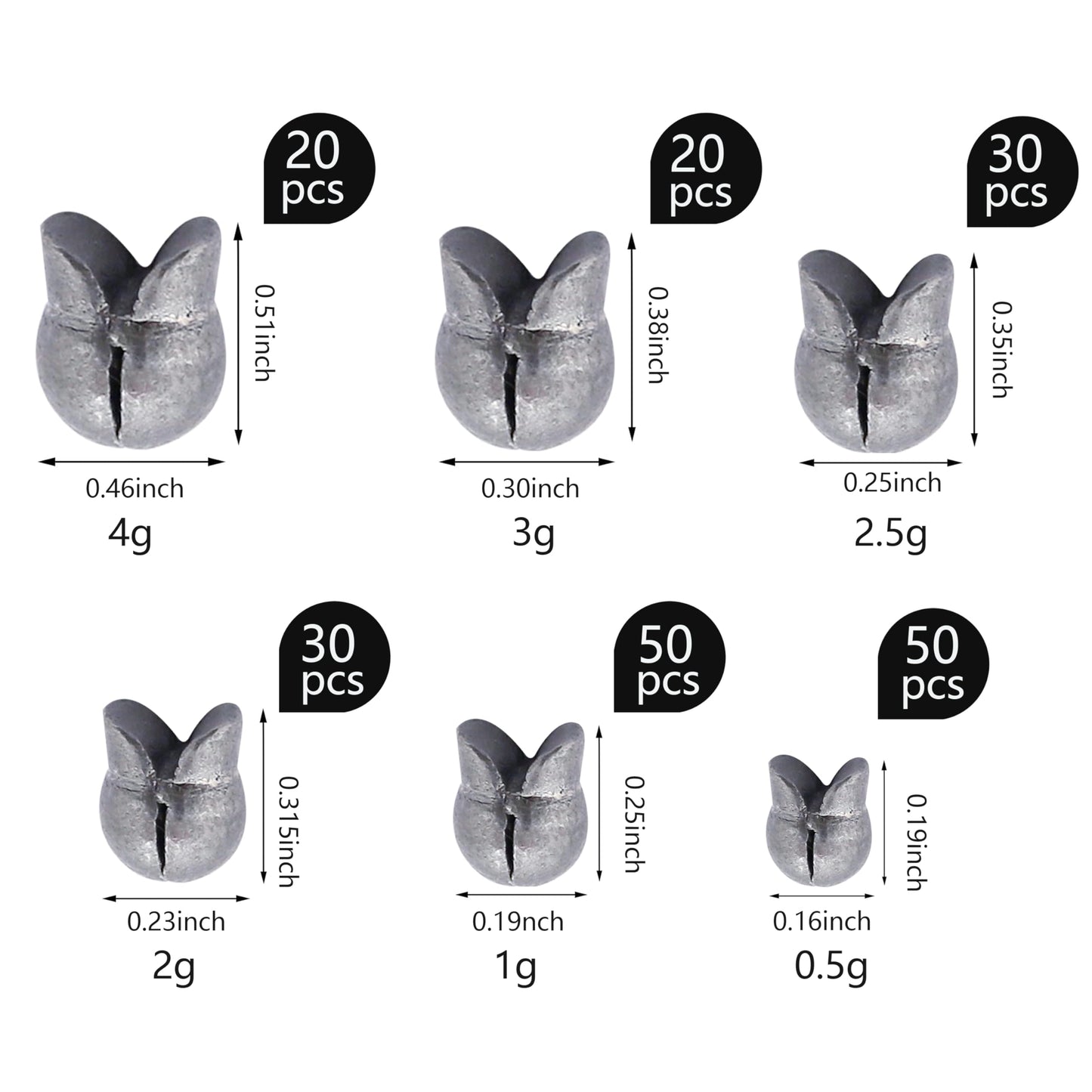 Fishing Weights Fishing Sinker, Saltwater Fishing Weights Sinkers for Saltwater Surf Fishing Gear Tackle Duckbill 200pcs