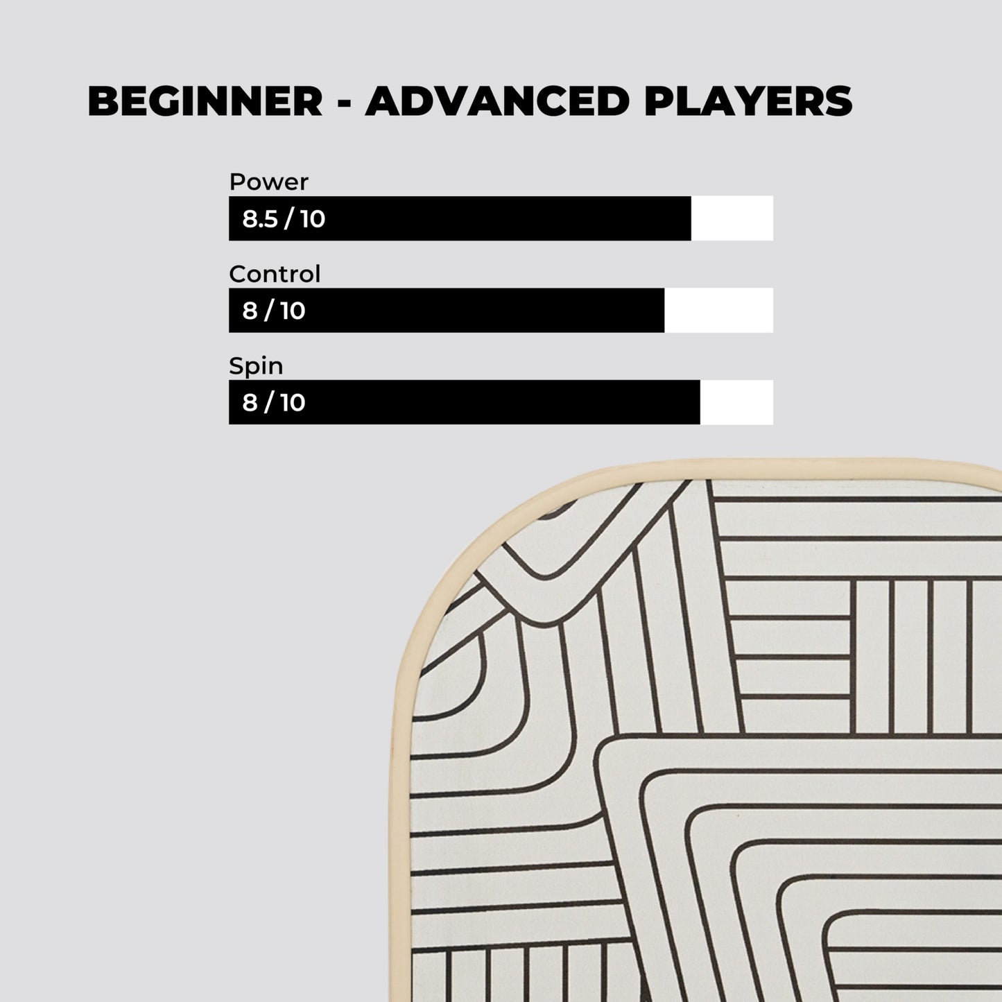 Holbrook Pickleball Paddles - Soho Design | Performance Series | Carbon Fiber Pickleball Paddle, Graphite Blend Surface | Polypropylene Honeycomb Core | Cute Pickleball Paddle