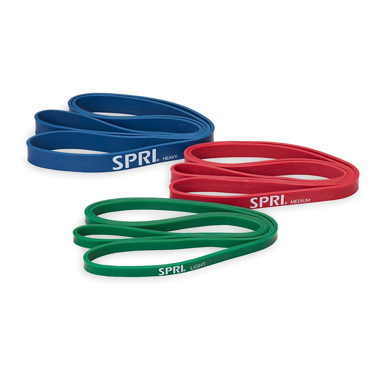 SPRI Resistance Training and Exercise Pull Up Bands - 3 Pack - Durable, Strong, Resistance Loop Bands for Assisted Pull-Ups, Strength Training, Increasing Stamina, and Flexibility