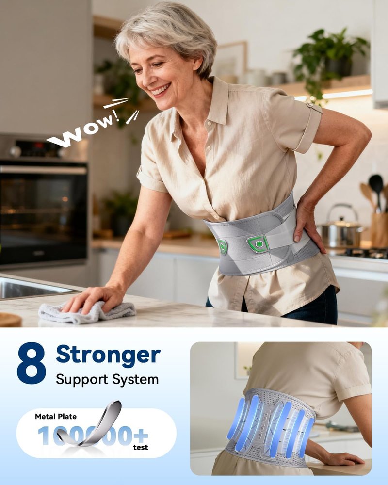 Back Brace for Women - Medical-Grade Lower Back Pain Relief | Adjustable Support for Herniated Disc, Sciatica, Arthritis, Scoliosis