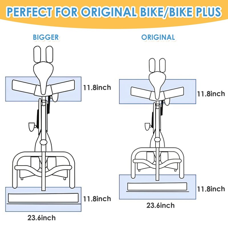 Wiojtry 2PCS Exercise Bike Mat, Non-Slip Exercise Bike Mat for Floor for Rowing Machine and Stationary Spin Bike