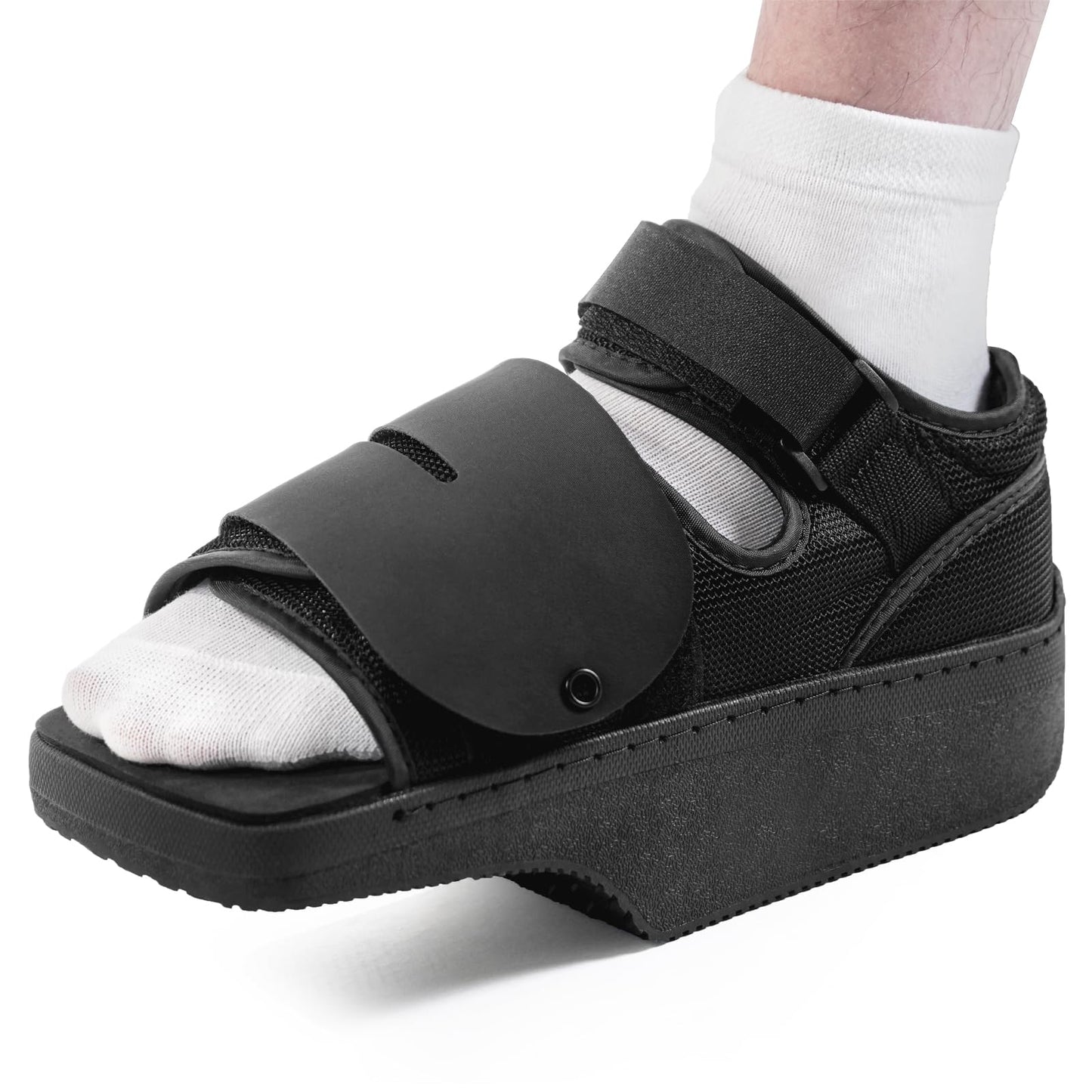 Estinko forefoot Offloading Post Op Shoe-Wedge Post Op Shoe Ortho Wedge Healing Shoe Non Weight Bearing Offloading Shoe for Broken Toe, Bunion, Hammer toe, Diabetic Foot Ulcer for Men and Women, L