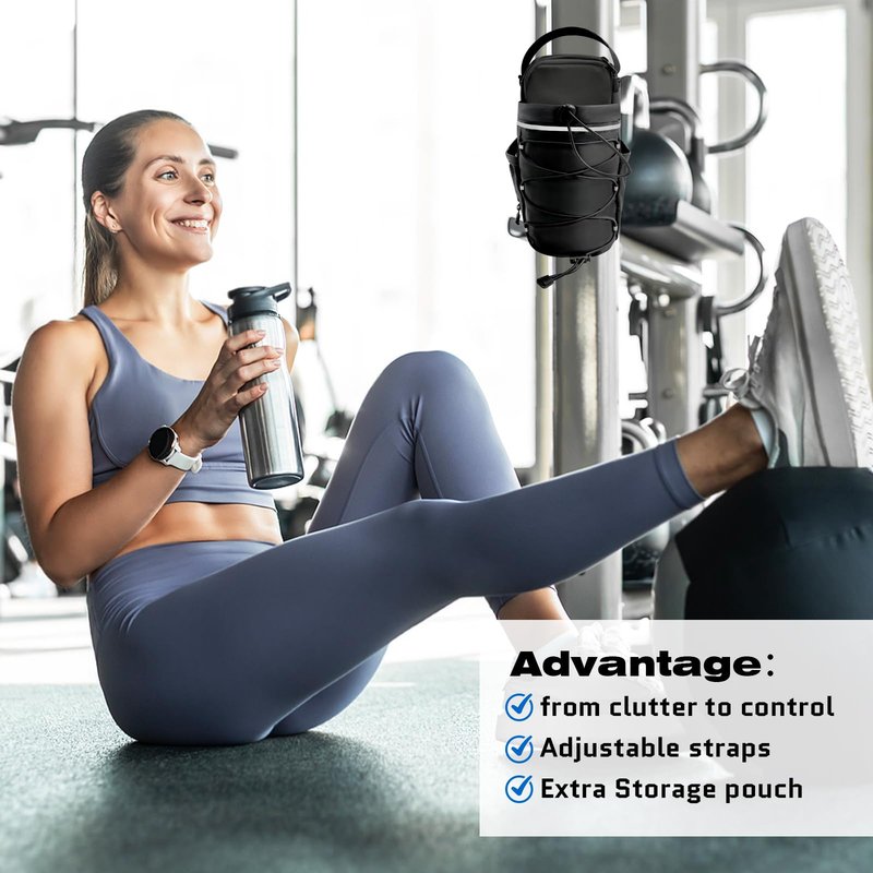 Alfredx Magnetic Gym Bag for Men & Women, Superior Strong Magnetic Gym Water Bottle Bag with Bottles up to 50 Oz, Sports Water Bottle Holder, Crossbody Bag for Workouts, Travel, Fitness