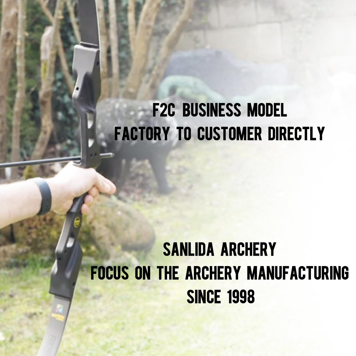 Sanlida Hermit 10 ILF Hunting Recurve Bow Kit for Adults 60" 30-45 Lbs Archery Recurve Bow, CNC ILF Riser, Carbon & Graphite Foam Core ILF Limbs, RH Only, Limited Life-time Warranty (60",40 Lbs)
